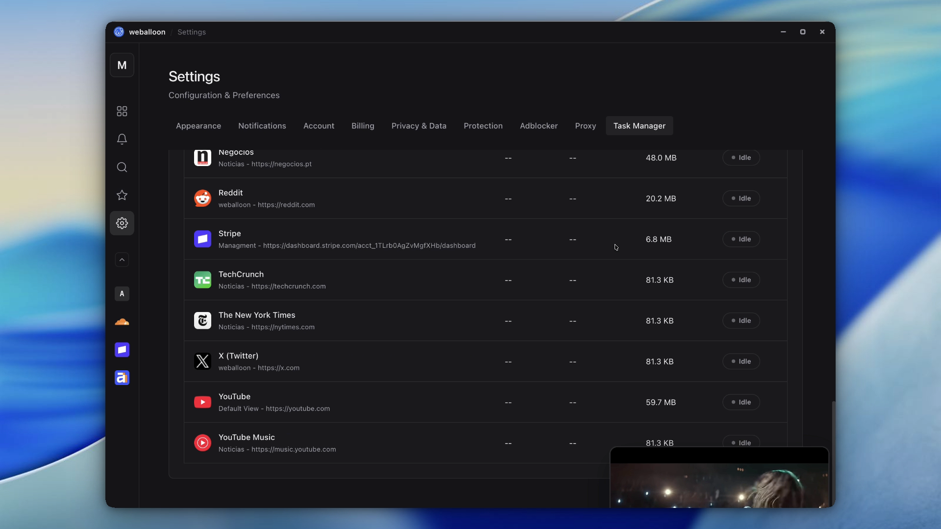 weballoon Task Manager