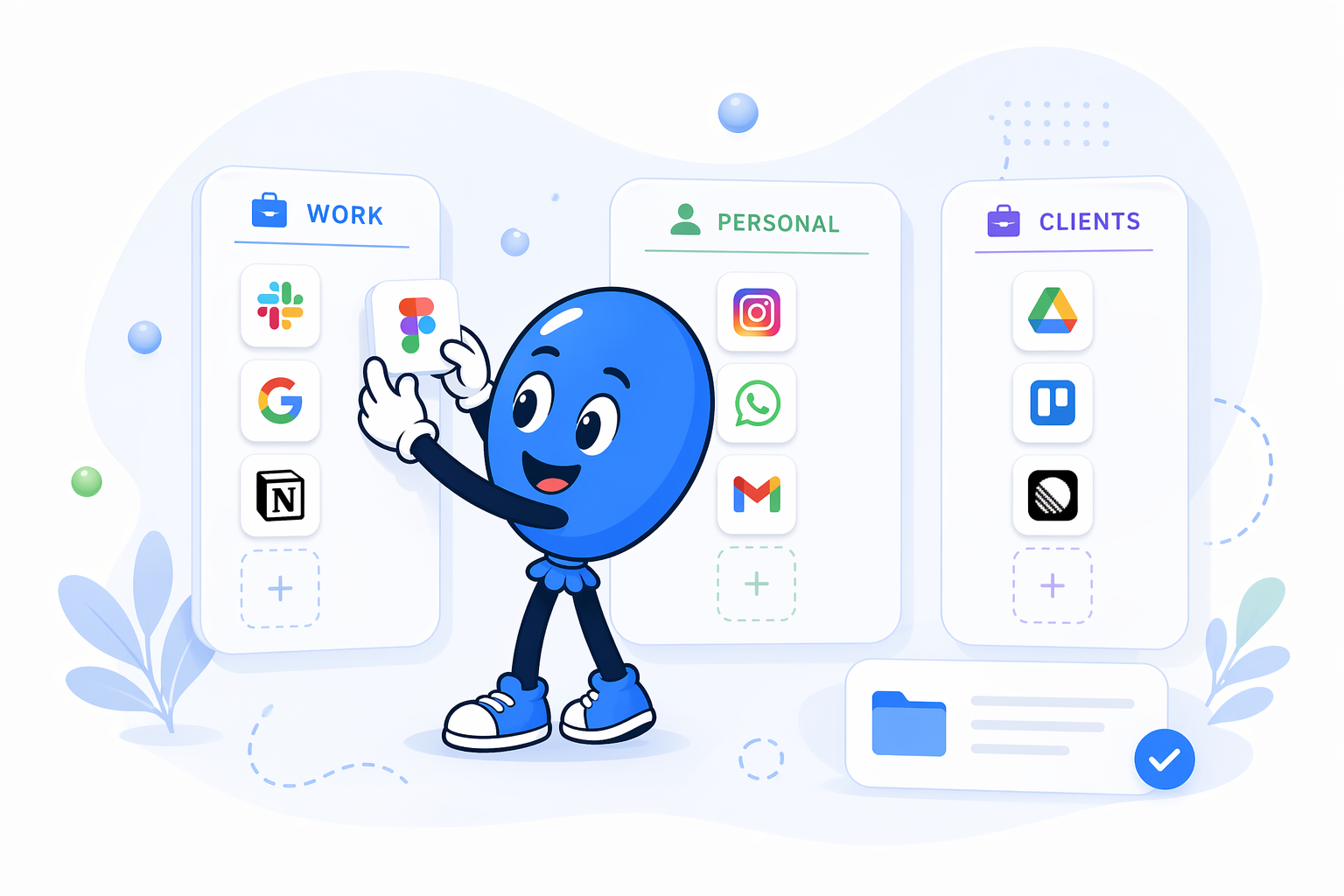 Group apps by workspace